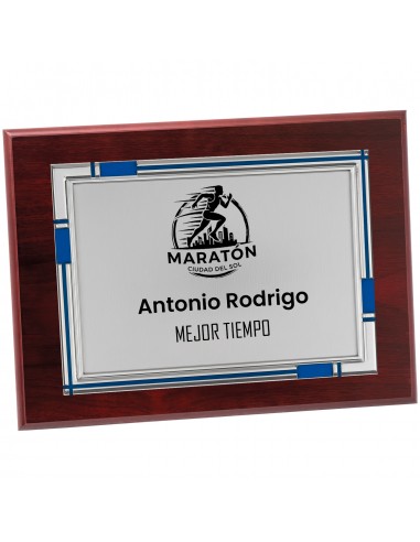 PLACA 17-241 PLATA C/MADERA SUBLIMACION