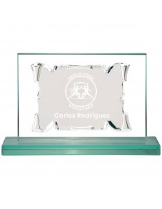 PLACA 17-047 PLATA SOPORTE CRISTAL