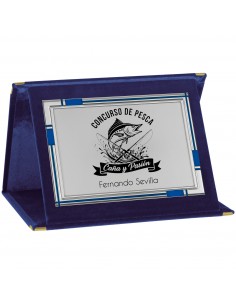 PLACA 17-243 PLATA C/ESTUCHE TARGA SUBLIMACION