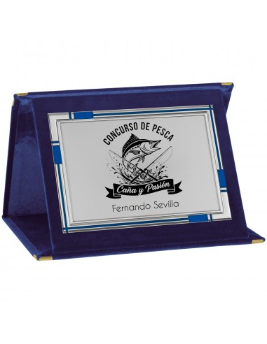 PLACA 17-243 PLATA C/ESTUCHE TARGA SUBLIMACION