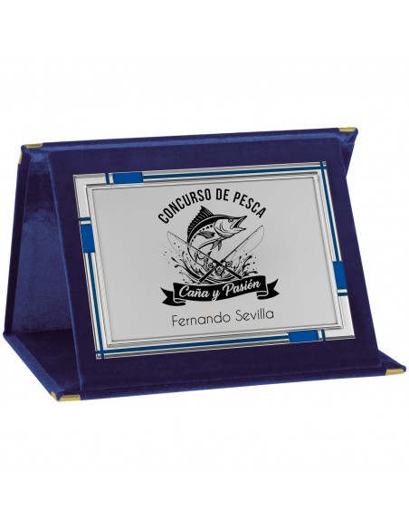 PLACA 17-243 PLATA C/ESTUCHE TARGA SUBLIMACION