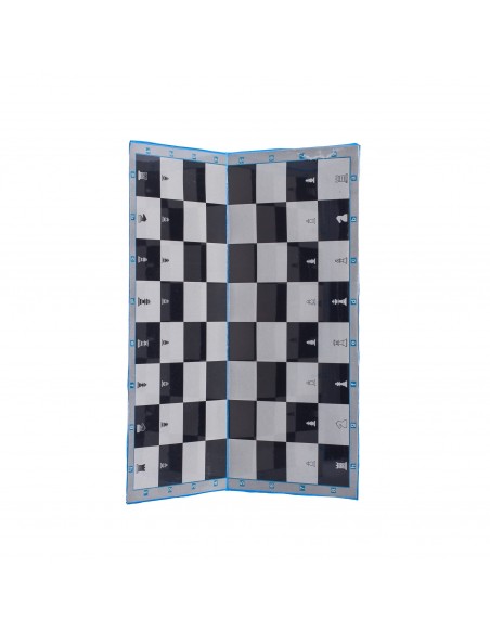 Tablero ajedrez 43 cm plegable - incluye fichas sencillas- Tablero ajedrez 43 cm plegable - incluye fichas sencillas-