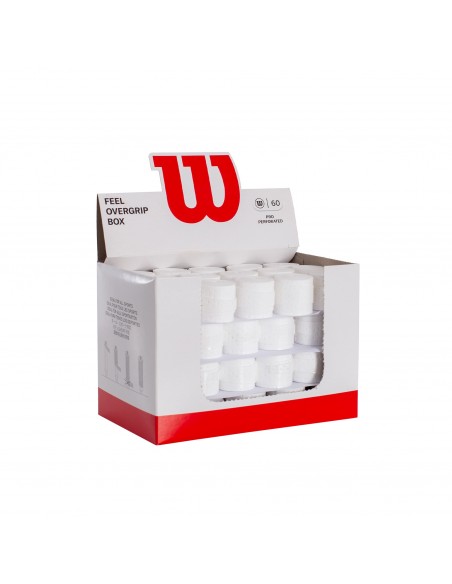Caja 60 overgrips wilson blanco pro perforados