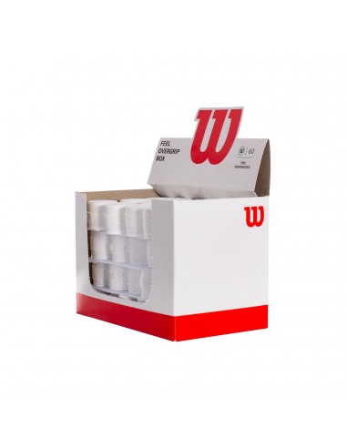 Caja 60 overgrips wilson blanco pro perforados