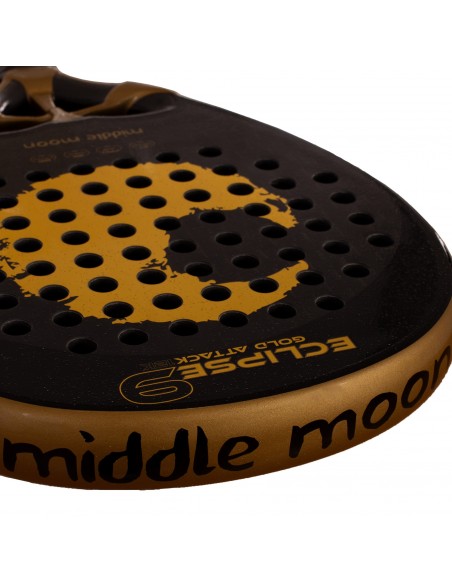 Pala de pádel middle moon eclipse 9 gold attack 12k