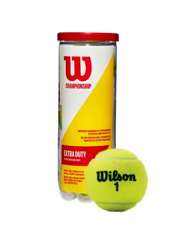 Bote 3 pelotas tenis wilson championship xd