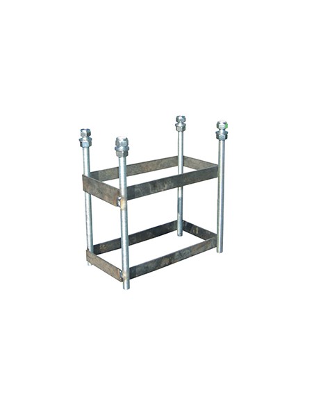 Juego de 2 canastas baloncesto monotubo new tubo 114 mm fijas -sin tablero, aro- con base de anclaje Juego de 2 canastas baloncesto monotubo new tubo 114 mm fijas -sin tablero, aro- con base de anclaje