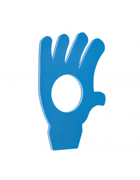 Tapiz con forma mano 3 cm bicolor