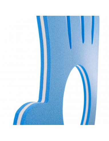 Tapiz con forma mano 3 cm bicolor