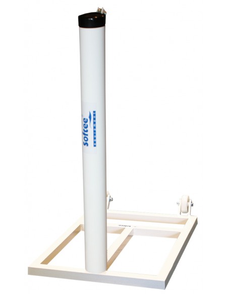 Juego postes tenis trasladables aluminio ø 90mm