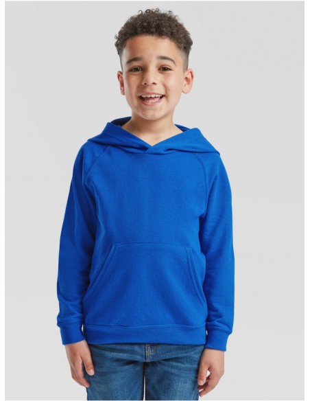 Sudadera infantil fruit of the loom lightweight hooded sweat