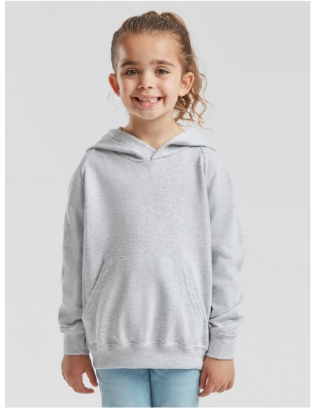 Sudadera infantil fruit of the loom lightweight hooded sweat