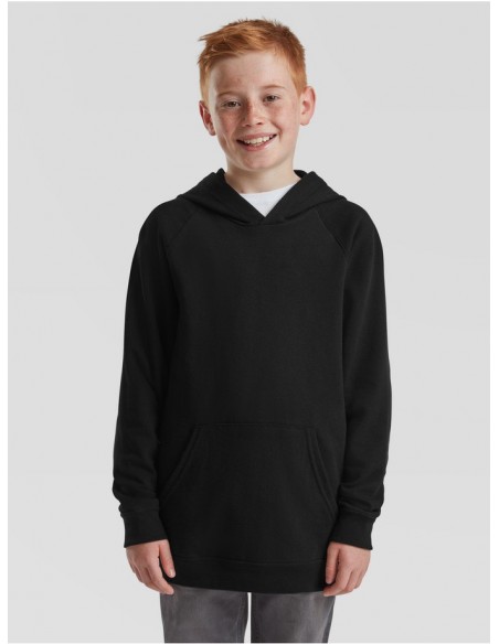 Sudadera infantil fruit of the loom lightweight hooded sweat
