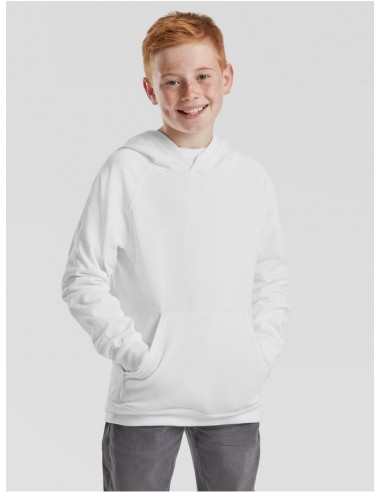 Sudadera infantil fruit of the loom lightweight hooded sweat
