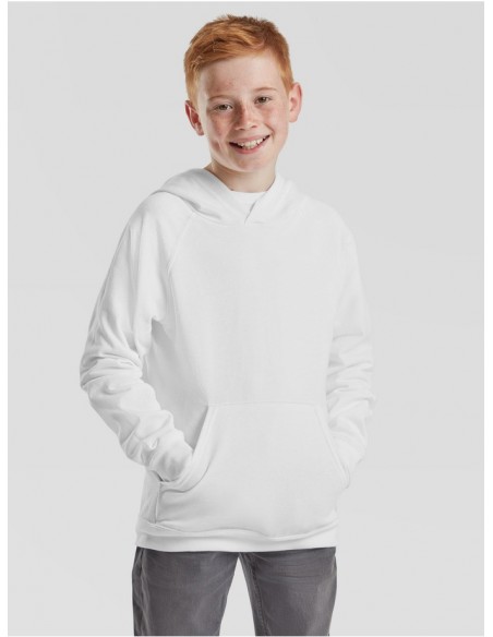 Sudadera infantil fruit of the loom lightweight hooded sweat