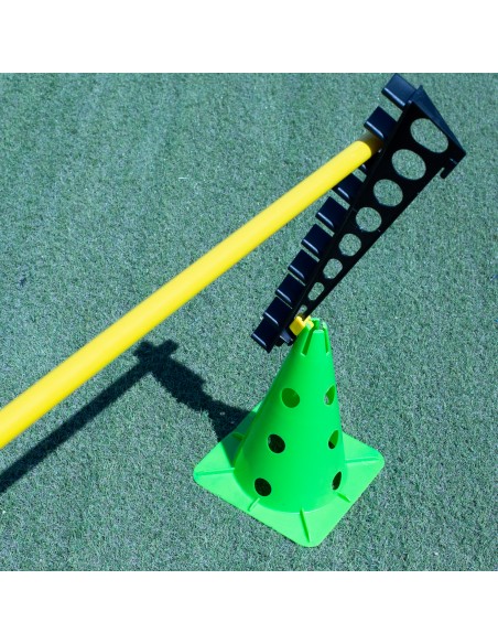 Regla con acople para cono de 32, 40 y 50cm con soporte para pica y aro