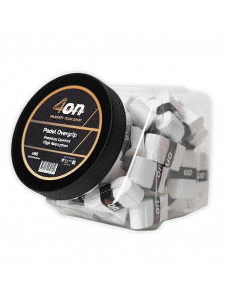Tarro overgrip blanco 4on premium comfort - 60 piezas
