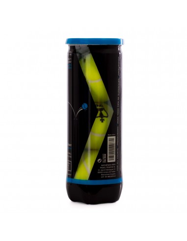 Bote de 3 pelotas de pádel black crown one