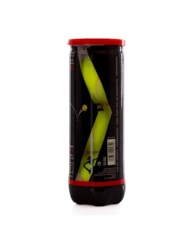 Bote de 3 pelotas de pádel black crown pro