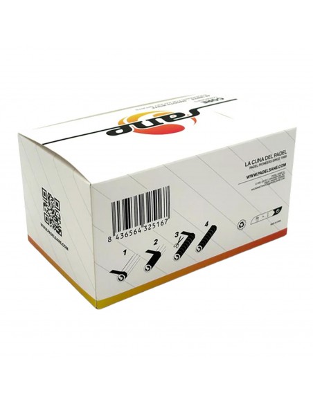 Caja de 45 overgrips sane core lisos blancos