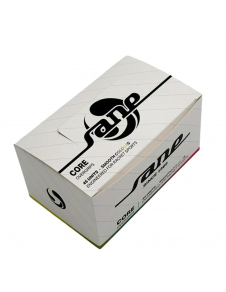 Caja de 45 overgrips sane core lisos multicolor