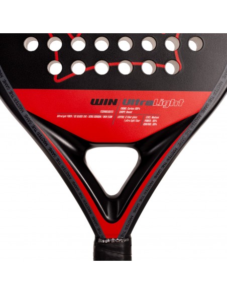 Pala de pádel black crown win ultralight