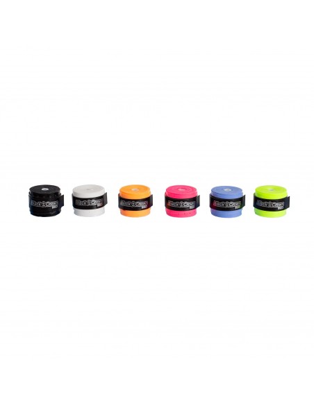 Tarro 60 overgrips black crown perforados multicolor