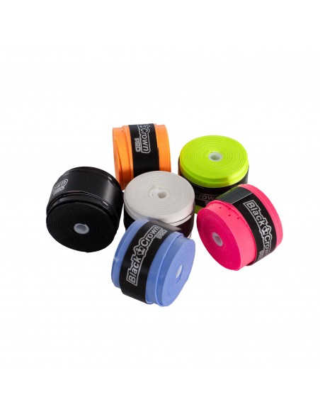 Tarro 60 overgrips black crown perforados multicolor
