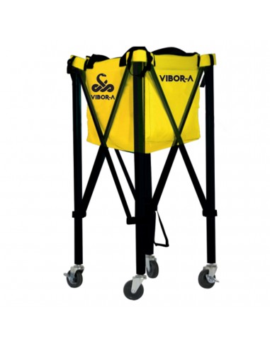 Carro portapelotas de tenis/pádel vibor-a genius yellow