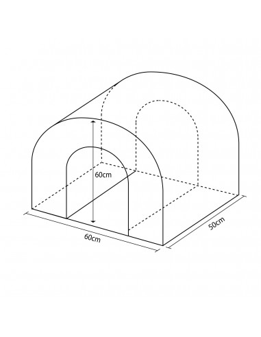 Figura tunel 60x50x60cm