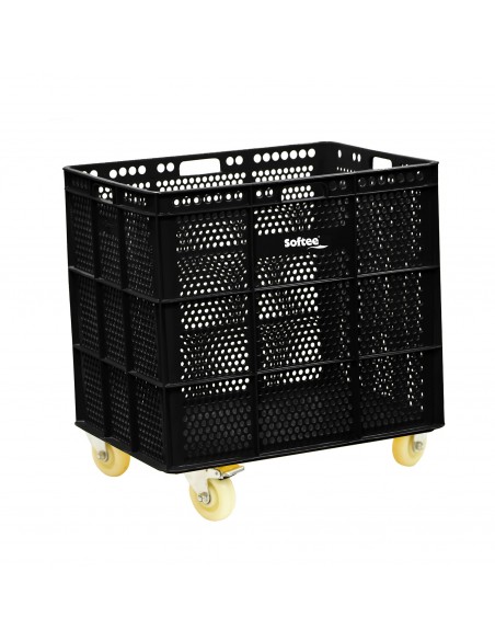 Banasta con ruedas inox