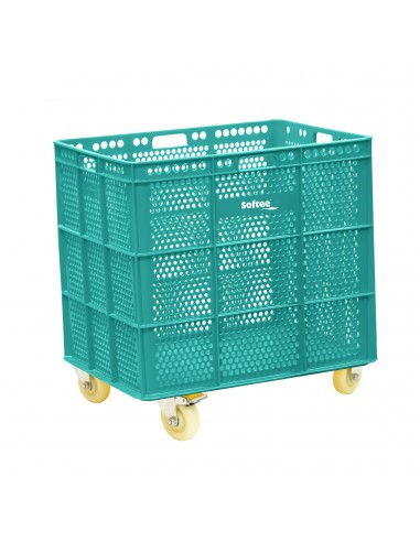 Banasta con ruedas inox