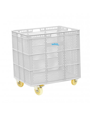 Banasta con ruedas inox