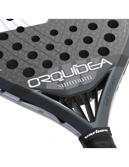 Pala de pádel varlion lw carbon black orquidea