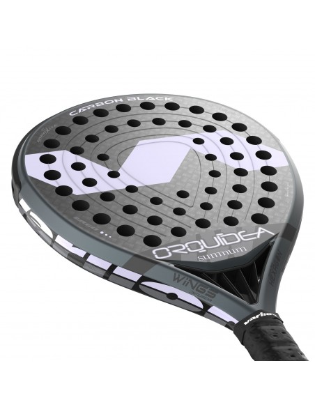 Pala de pádel varlion lw carbon black orquidea