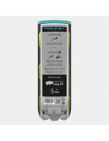 Bote 3 pelotas de pádel varlion summum pro w