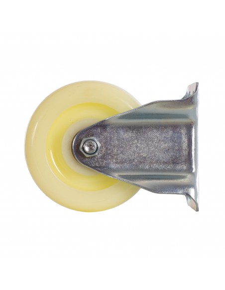 Rueda de nylon fija con estructura metálica Rueda de nylon fija con estructura metálica