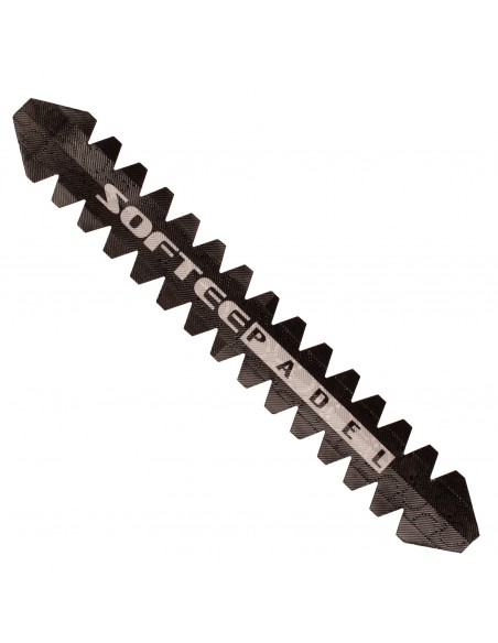 Protector de pala de pádel softee padel pro dentado negro