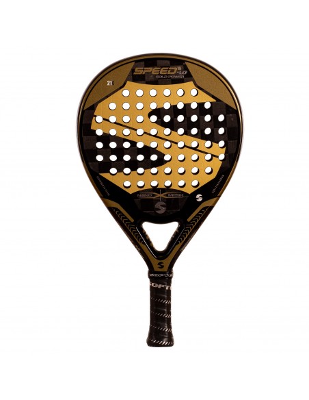 Pala de pádel softee speed gold power 4.0 nano mesh
