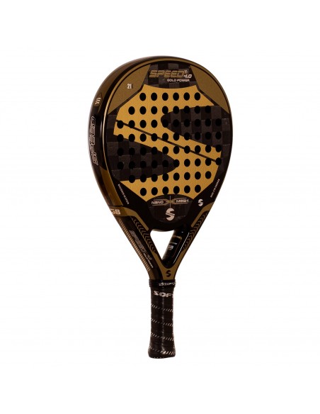 Pala de pádel softee speed gold power 4.0 nano mesh