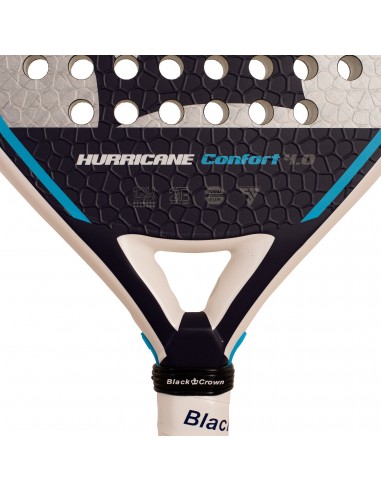 Pala de pádel black crown hurricane comfort 4.0
