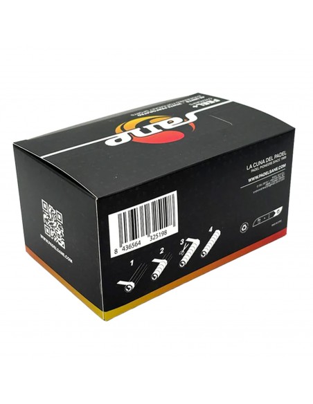 Caja de 45 overgrips sane feel perforados blancos