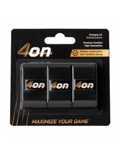 Overgrip negro 4on premium comfort - 3 piezas