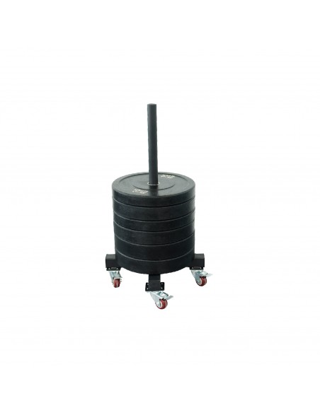 Soporte discos olímpicos wheel