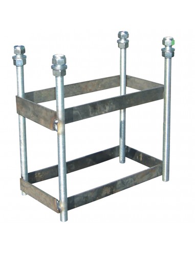 Jgo canastas antivandalicas baloncesto new tubo 114 mm galvanizadas -incluye aros, redes y tableros-