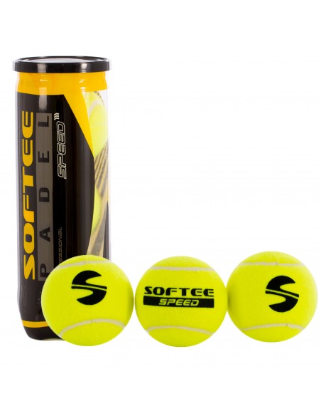 Bote 3 pelotas pádel softee speed Bote 3 pelotas pádel softee speed