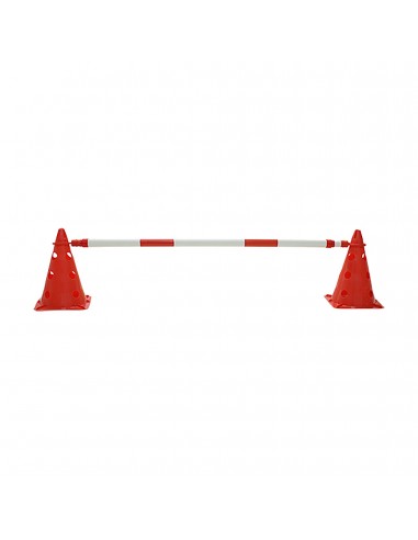 Pica para valla extensible rojo/blanco