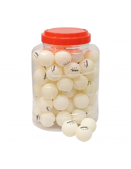 Tarro 60 pelotas tenis de mesa softee 40mm