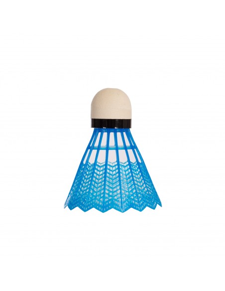 Volantes badminton plástico 6uds