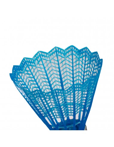 Volantes badminton plástico 6uds